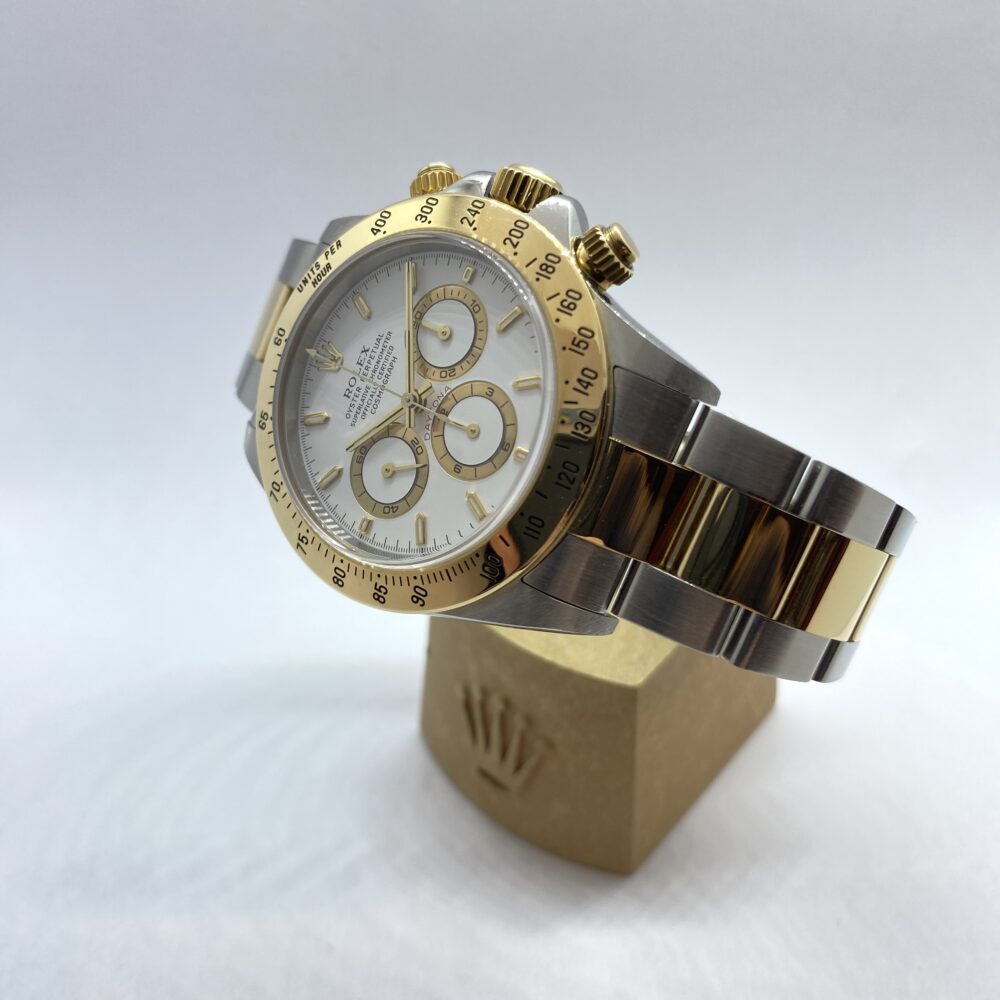 rolex daytona zenith usato bergamo, acciaio oro referenza 16523