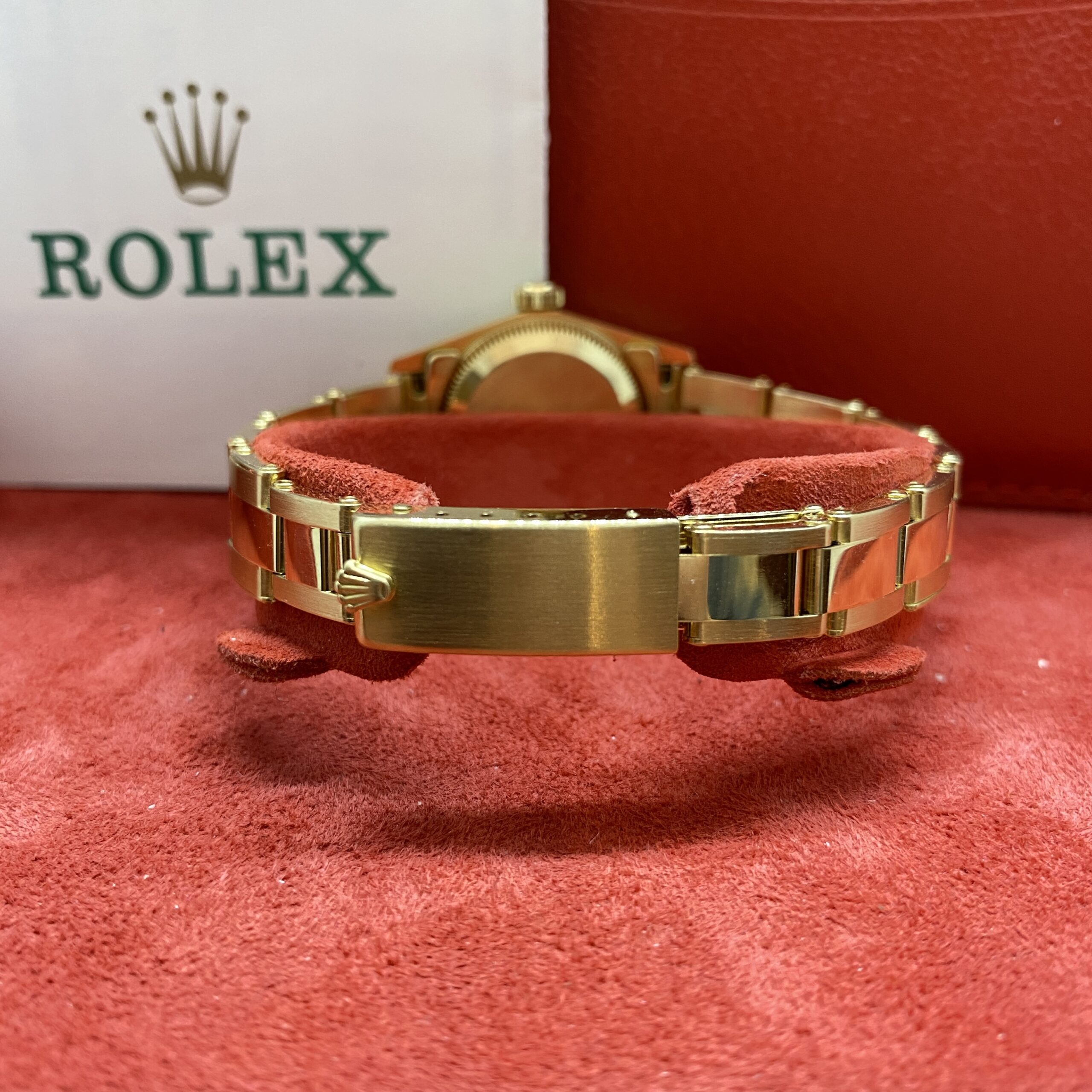 Rolex Oyster Lady usato 67198 oro giallo scatola e garanzia Gamba Orologi Bergamo
