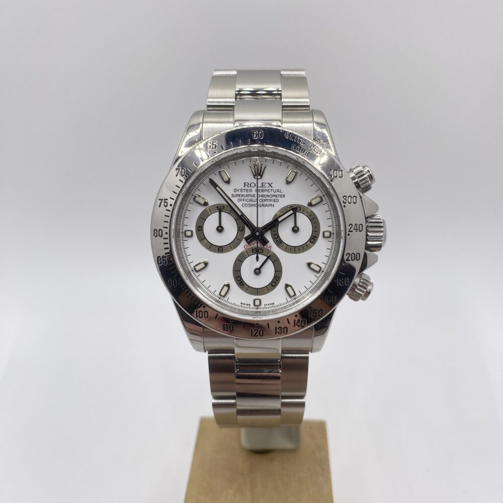 Rolex Daytona acciaio 116520 bianco usato Bergamo Gamba Orologi